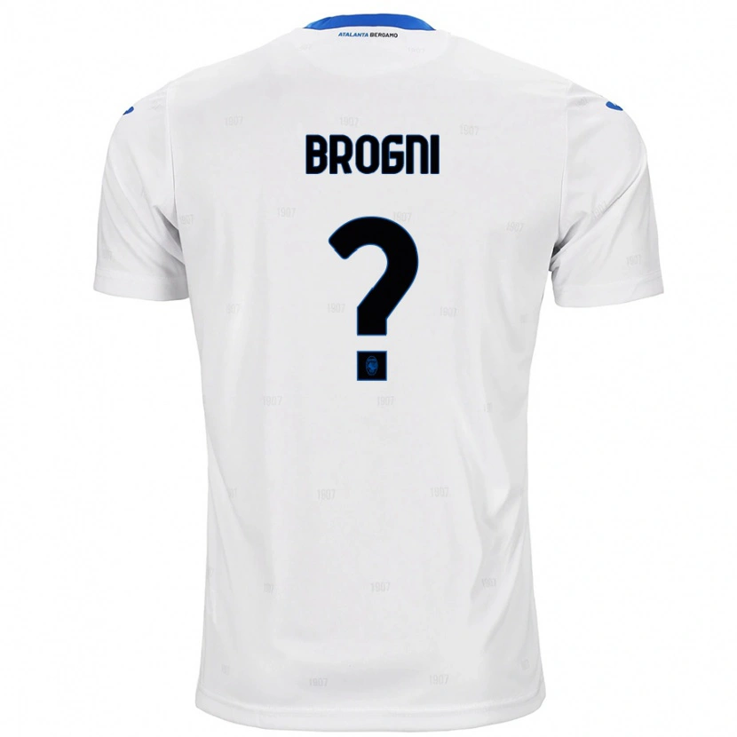 Danxen Enfant Maillot Giorgio Brogni #0 Blanc Tenues Extérieur 2024/25 T-Shirt