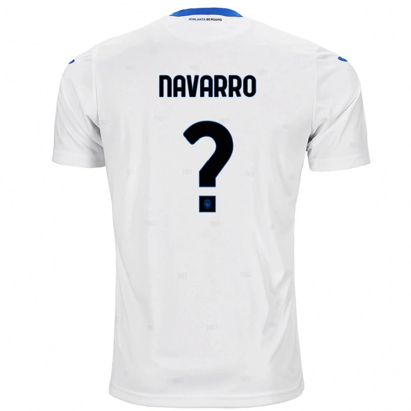 Danxen Enfant Maillot Albert Navarro #0 Blanc Tenues Extérieur 2024/25 T-Shirt