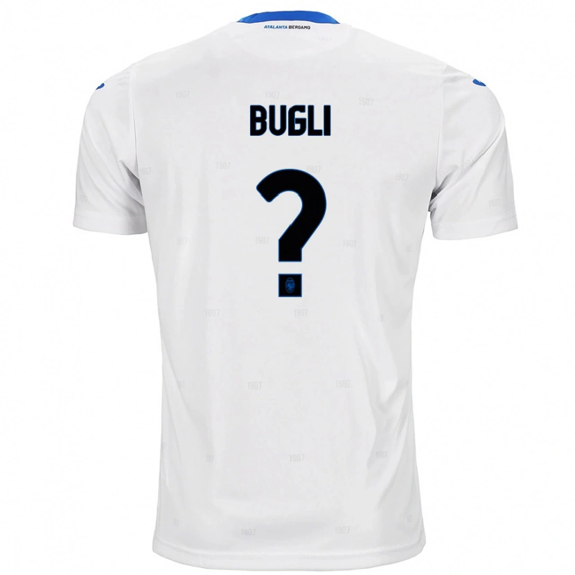 Danxen Enfant Maillot Gabriel Bugli #0 Blanc Tenues Extérieur 2024/25 T-Shirt