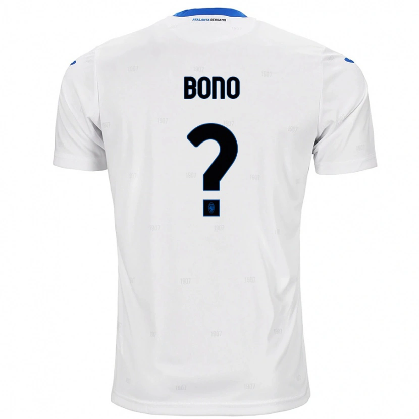 Danxen Enfant Maillot Davide Bono #0 Blanc Tenues Extérieur 2024/25 T-Shirt