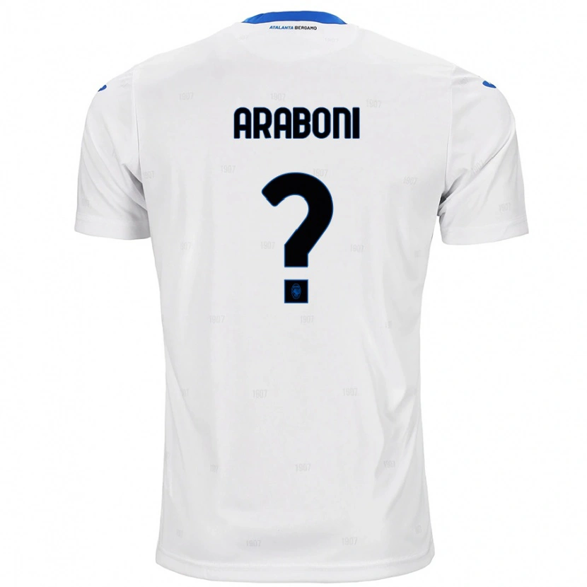 Danxen Enfant Maillot Sebastiano Araboni #0 Blanc Tenues Extérieur 2024/25 T-Shirt