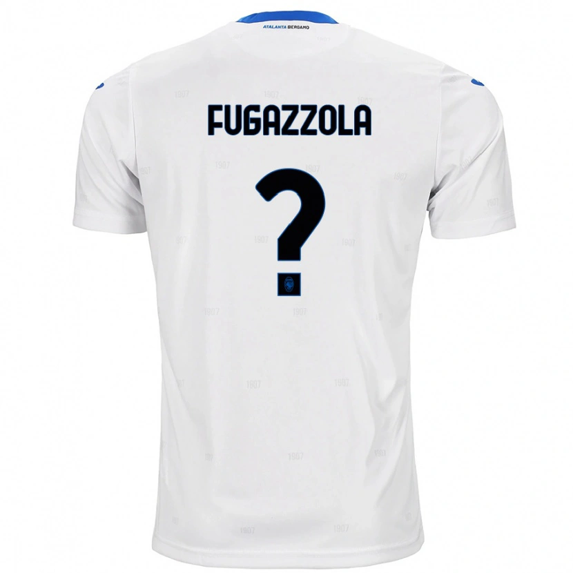 Danxen Enfant Maillot Marcello Fugazzola #0 Blanc Tenues Extérieur 2024/25 T-Shirt