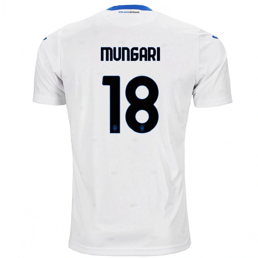 Danxen Enfant Maillot Giuseppe Mungari #18 Blanc Tenues Extérieur 2024/25 T-Shirt