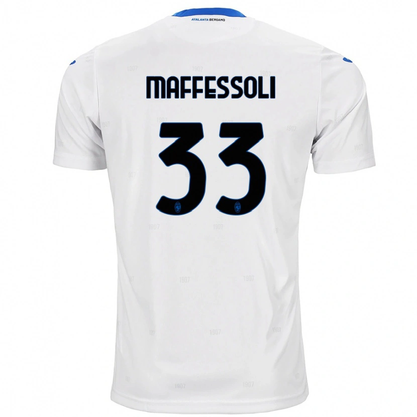 Danxen Enfant Maillot Manuel Maffessoli #33 Blanc Tenues Extérieur 2024/25 T-Shirt