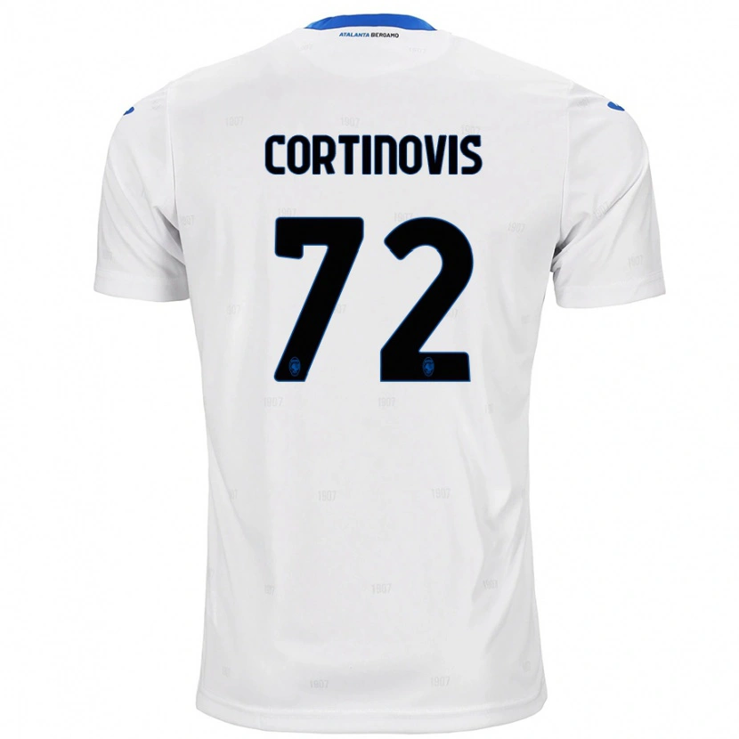 Danxen Enfant Maillot Alessandro Cortinovis #72 Blanc Tenues Extérieur 2024/25 T-Shirt