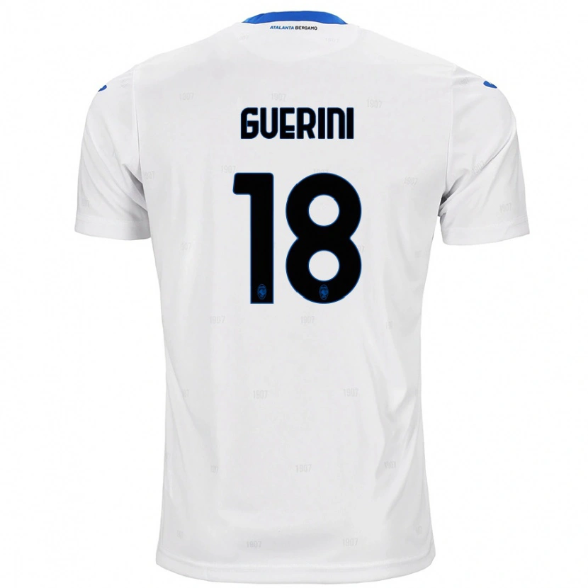 Danxen Enfant Maillot Alessio Guerini #18 Blanc Tenues Extérieur 2024/25 T-Shirt