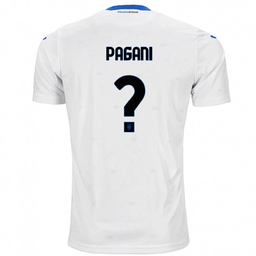 Danxen Enfant Maillot Federico Pagani #0 Blanc Tenues Extérieur 2024/25 T-Shirt