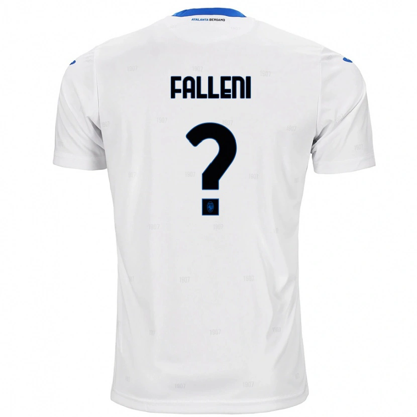 Danxen Enfant Maillot Alessandro Falleni #0 Blanc Tenues Extérieur 2024/25 T-Shirt