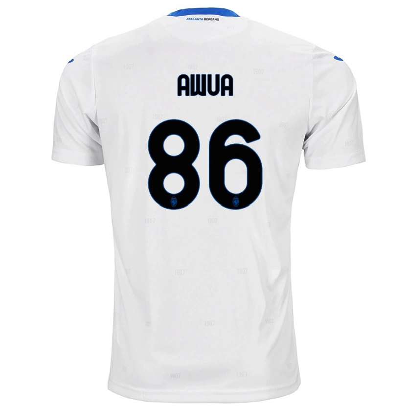 Danxen Enfant Maillot Theophilus Awua #86 Blanc Tenues Extérieur 2024/25 T-Shirt