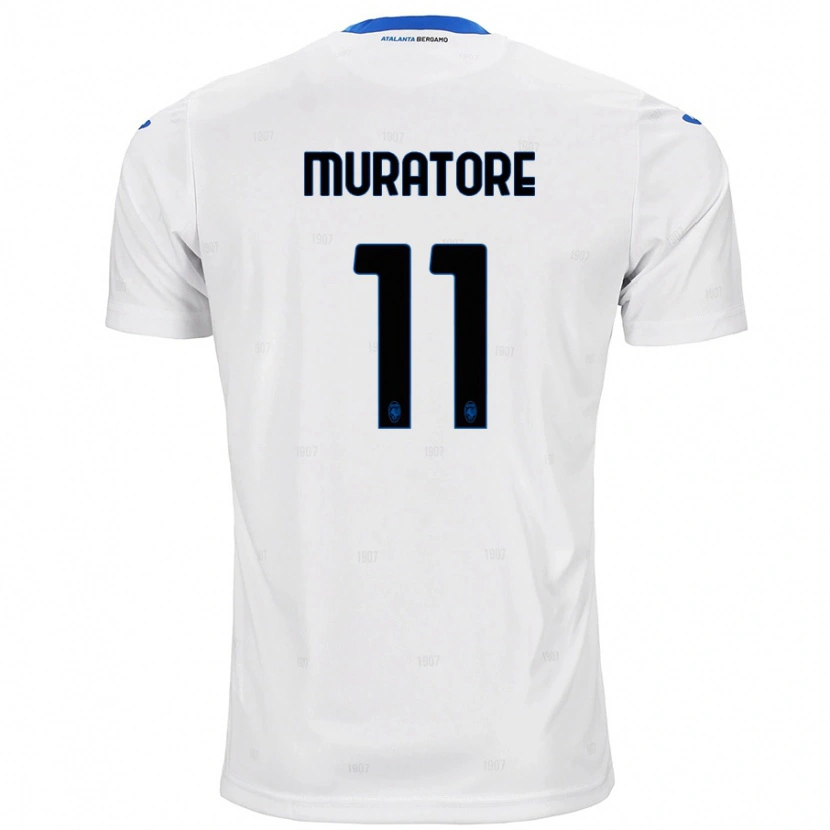 Danxen Enfant Maillot Simone Muratore #11 Blanc Tenues Extérieur 2024/25 T-Shirt