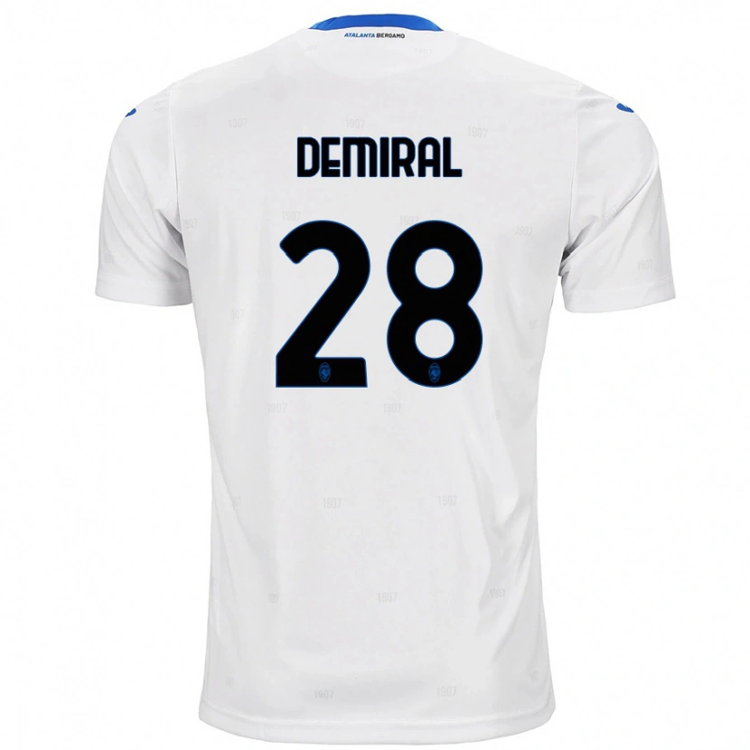 Danxen Enfant Maillot Merih Demiral #28 Blanc Tenues Extérieur 2024/25 T-Shirt