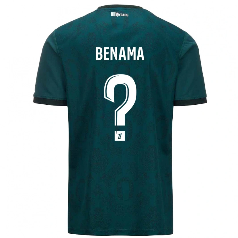 Danxen Enfant Maillot Mayssam Benama #0 Vert Foncé Tenues Extérieur 2024/25 T-Shirt