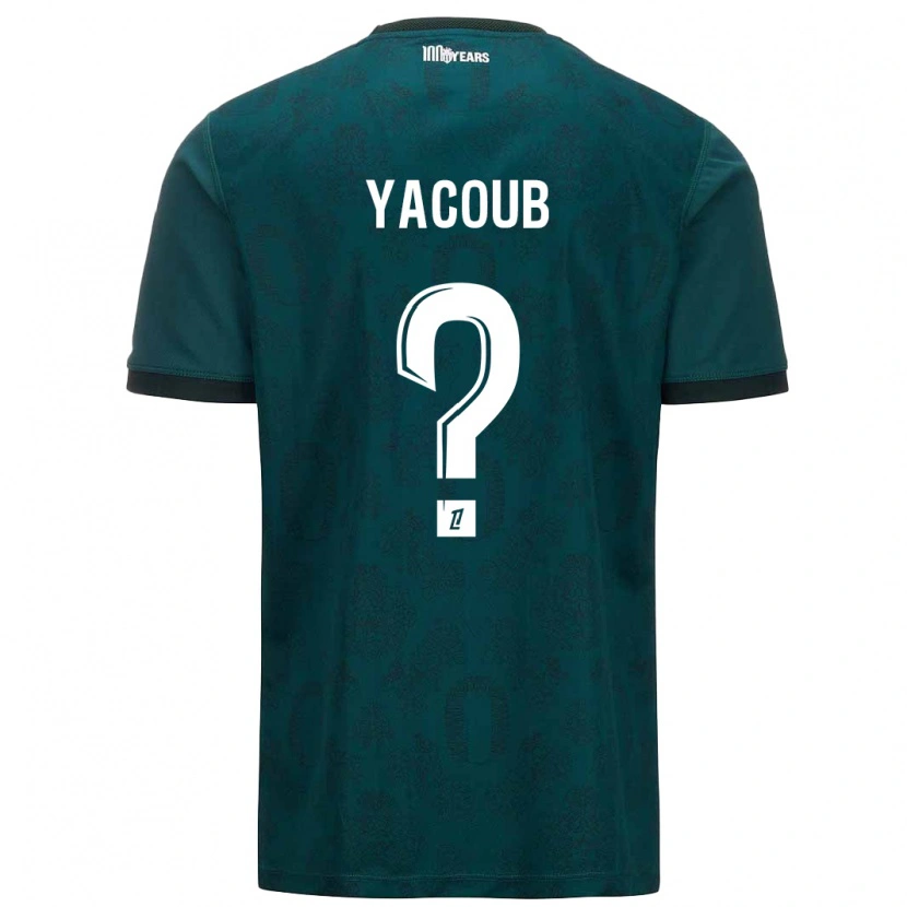 Danxen Enfant Maillot Béchir Yacoub #0 Vert Foncé Tenues Extérieur 2024/25 T-Shirt