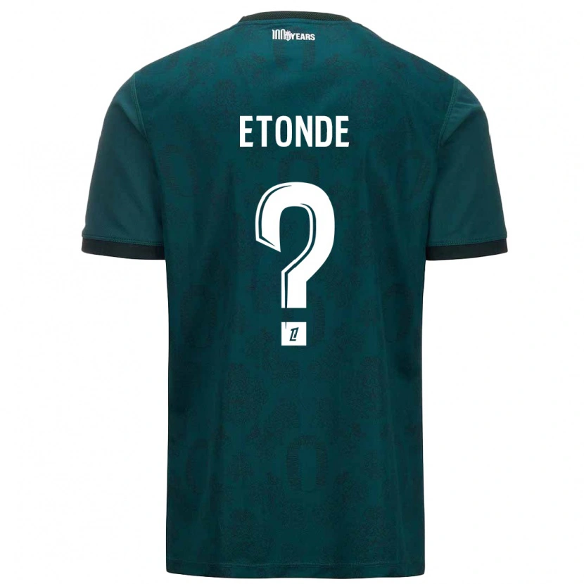 Danxen Enfant Maillot Romaric Etonde #0 Vert Foncé Tenues Extérieur 2024/25 T-Shirt