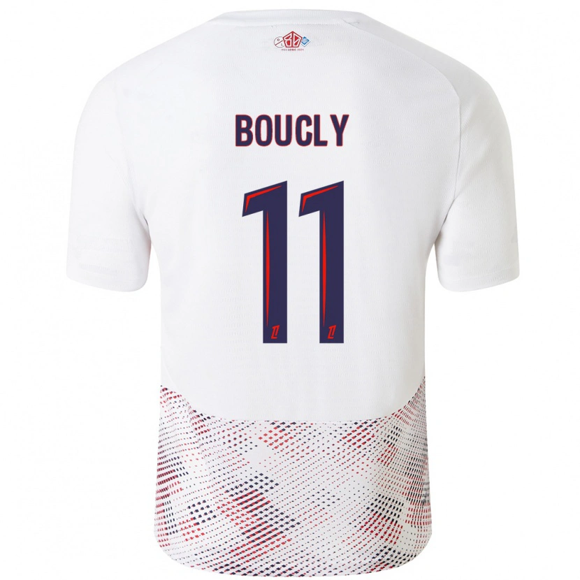 Danxen Enfant Maillot Maïté Boucly #11 Blanc Bleu Royal Tenues Extérieur 2024/25 T-Shirt