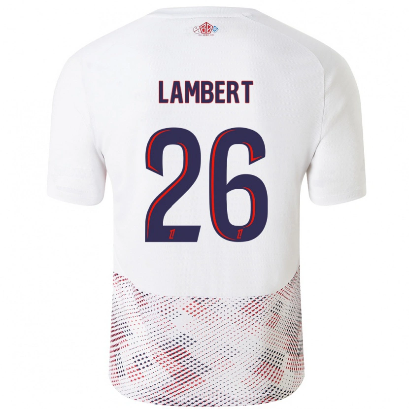 Danxen Enfant Maillot Anaïs Lambert #26 Blanc Bleu Royal Tenues Extérieur 2024/25 T-Shirt