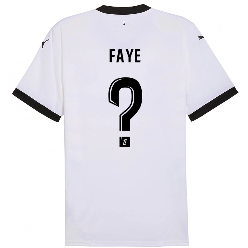 Danxen Enfant Maillot Mikayil Faye #0 Blanc Noir Tenues Extérieur 2024/25 T-Shirt