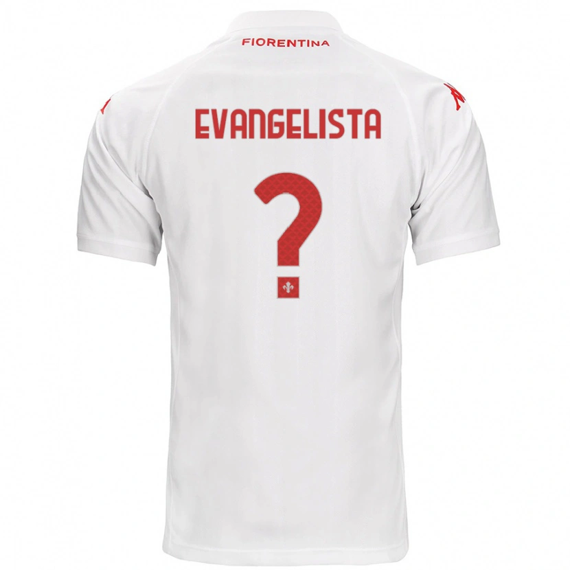 Danxen Enfant Maillot Carlo Evangelista #0 Blanc Tenues Extérieur 2024/25 T-Shirt