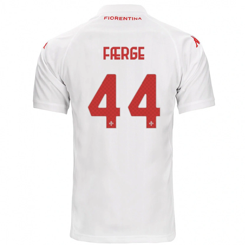 Danxen Enfant Maillot Emma Færge #44 Blanc Tenues Extérieur 2024/25 T-Shirt