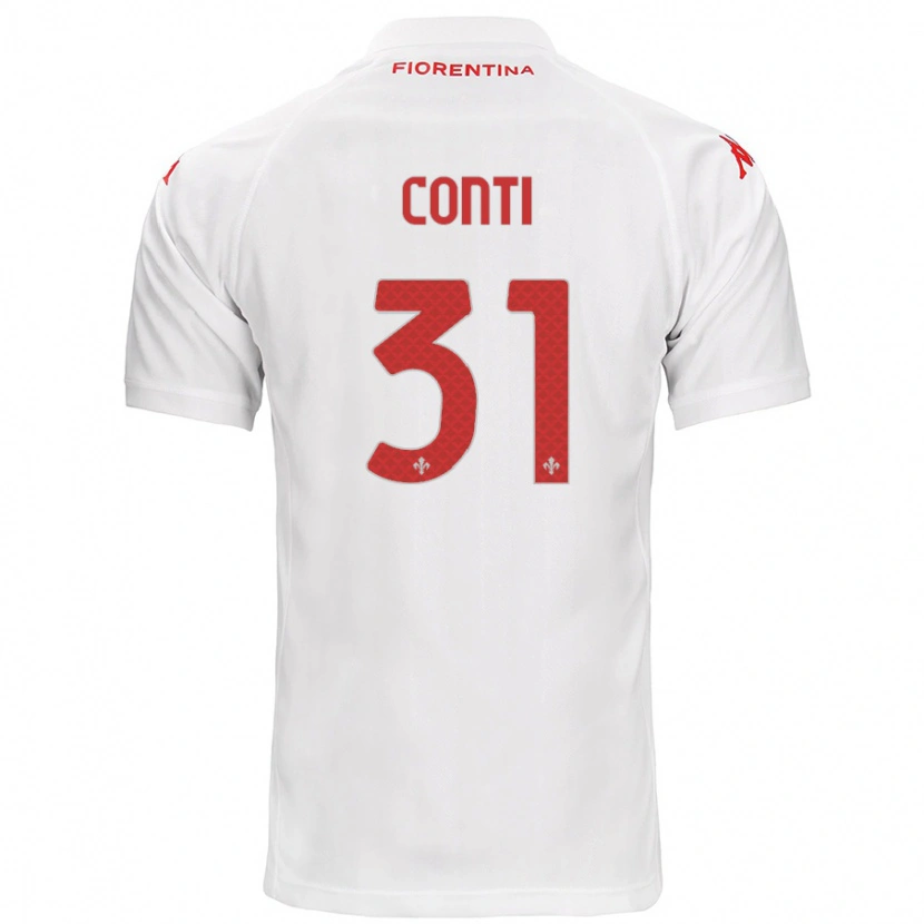 Danxen Enfant Maillot Gabriele Conti #31 Blanc Tenues Extérieur 2024/25 T-Shirt