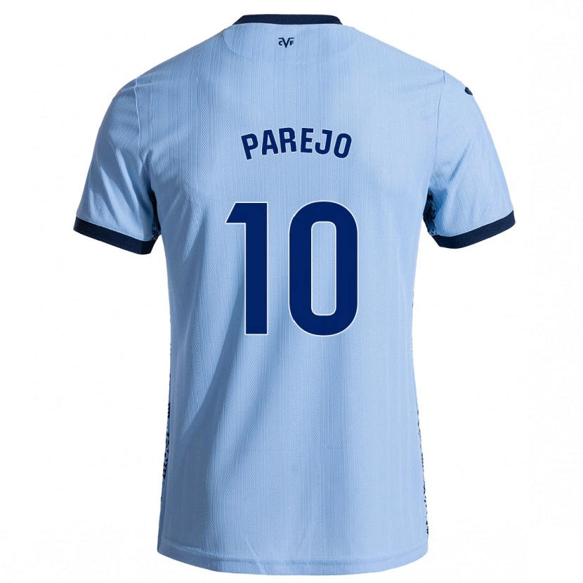 Danxen Enfant Maillot Dani Parejo #10 Bleu Ciel Tenues Extérieur 2024/25 T-Shirt