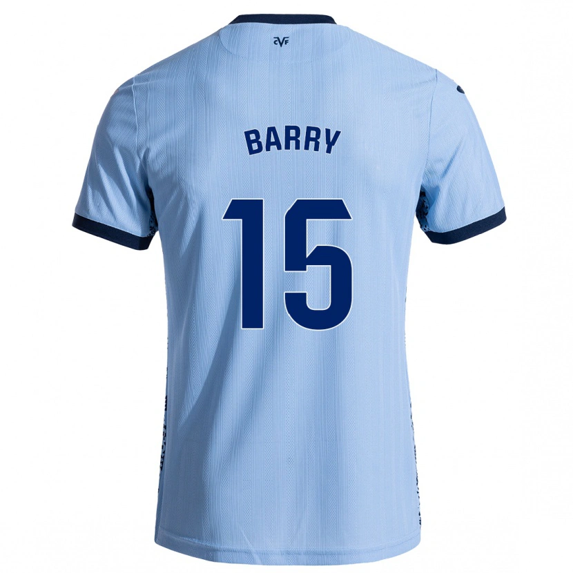 Danxen Enfant Maillot Thierno Barry #15 Bleu Ciel Tenues Extérieur 2024/25 T-Shirt