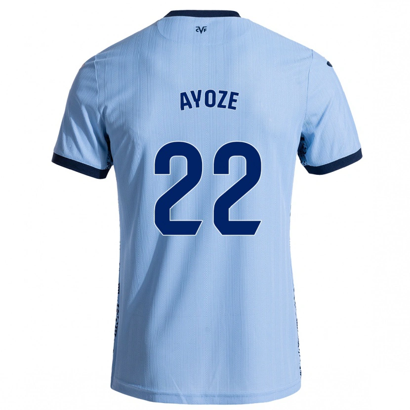 Danxen Enfant Maillot Ayoze Pérez #22 Bleu Ciel Tenues Extérieur 2024/25 T-Shirt