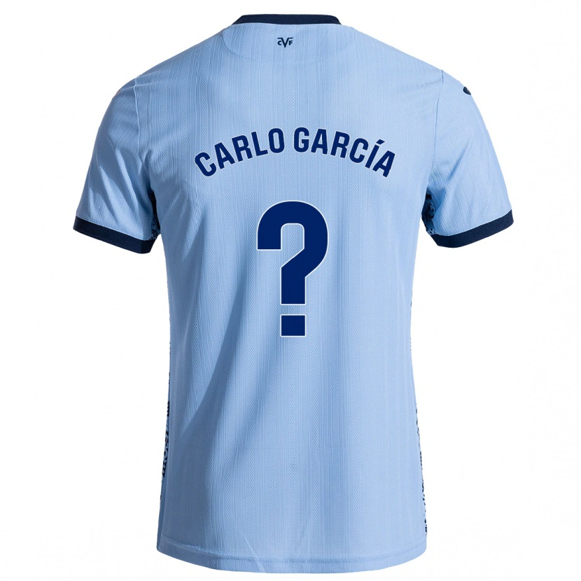 Danxen Enfant Maillot Carlo García #0 Bleu Ciel Tenues Extérieur 2024/25 T-Shirt