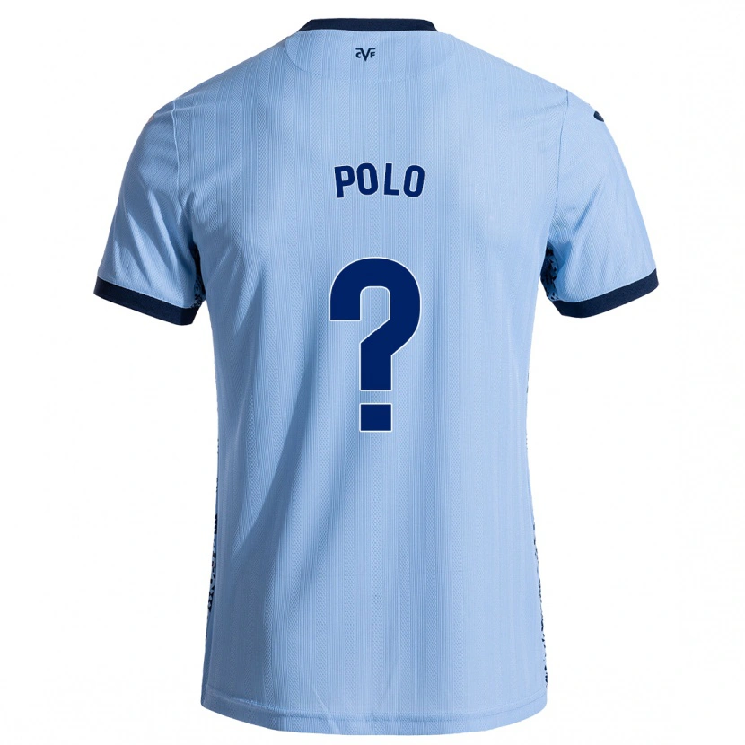 Danxen Enfant Maillot Pablo Polo #0 Bleu Ciel Tenues Extérieur 2024/25 T-Shirt