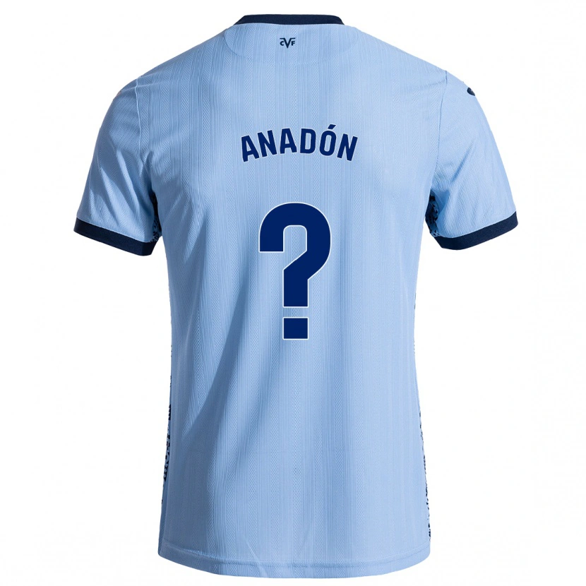 Danxen Enfant Maillot Guillermo Anadón #0 Bleu Ciel Tenues Extérieur 2024/25 T-Shirt