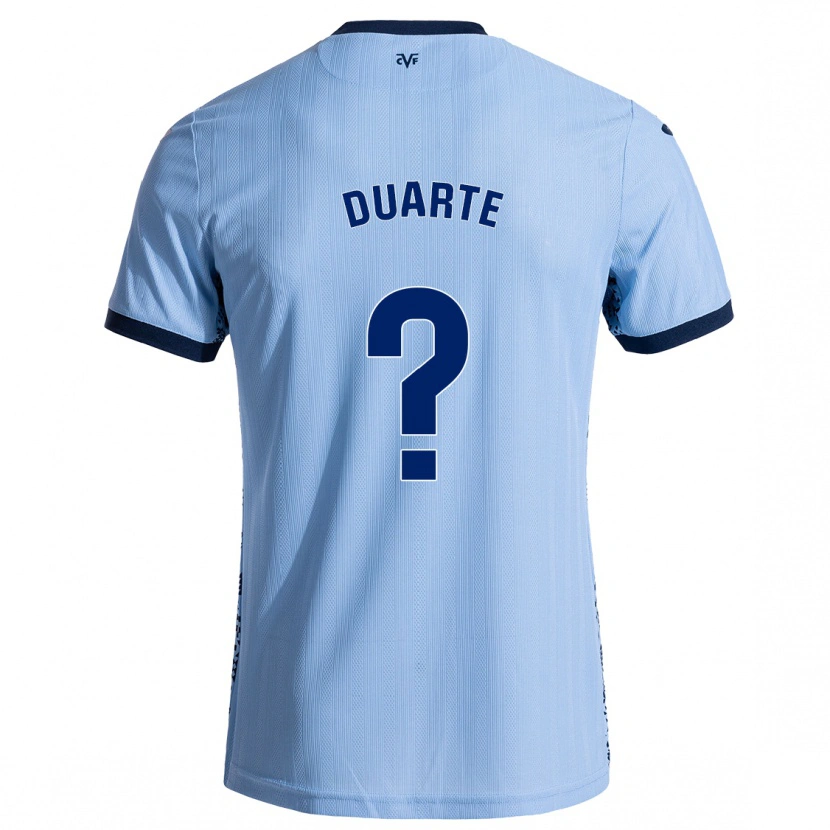 Danxen Enfant Maillot Gabi Duarte #0 Bleu Ciel Tenues Extérieur 2024/25 T-Shirt