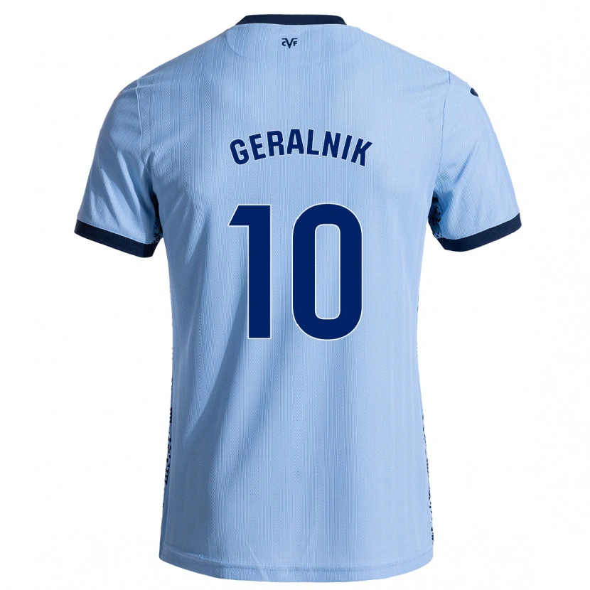 Danxen Enfant Maillot Tiago Geralnik #10 Bleu Ciel Tenues Extérieur 2024/25 T-Shirt