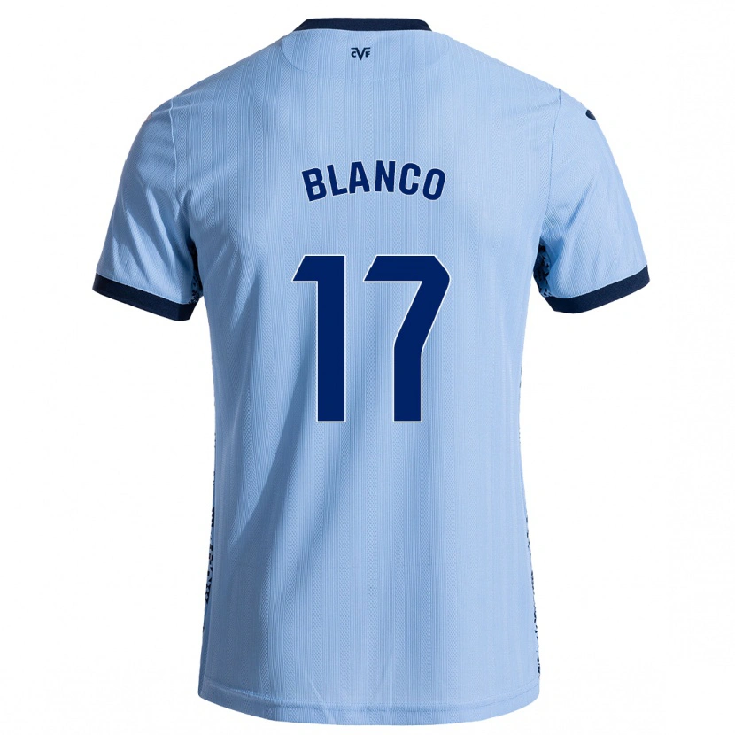 Danxen Enfant Maillot Fabio Blanco #17 Bleu Ciel Tenues Extérieur 2024/25 T-Shirt