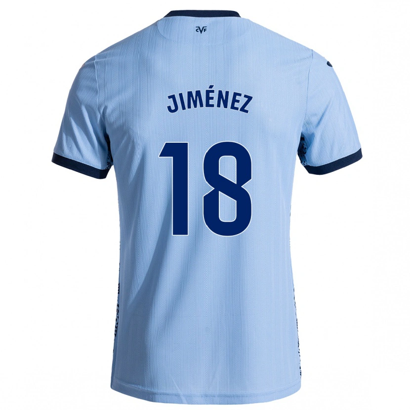 Danxen Enfant Maillot Alex Jiménez #18 Bleu Ciel Tenues Extérieur 2024/25 T-Shirt