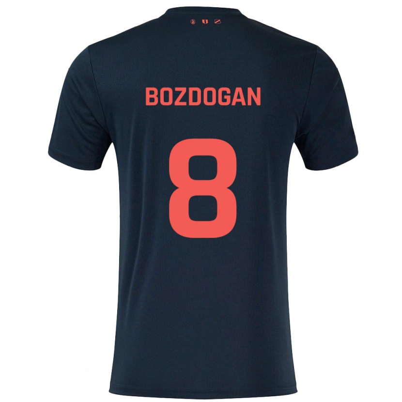 Danxen Enfant Maillot Can Bozdogan #8 Noir Rouge Tenues Extérieur 2024/25 T-Shirt