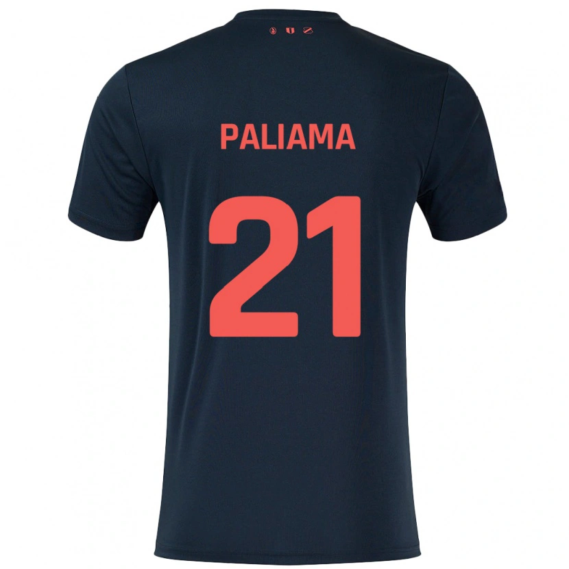 Danxen Enfant Maillot Joni Paliama #21 Noir Rouge Tenues Extérieur 2024/25 T-Shirt