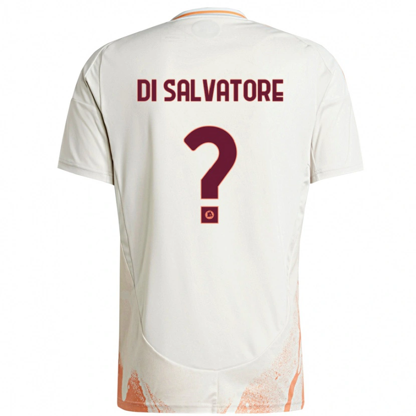 Danxen Enfant Maillot Diego Di Salvatore #0 Crème Blanc Orange Tenues Extérieur 2024/25 T-Shirt