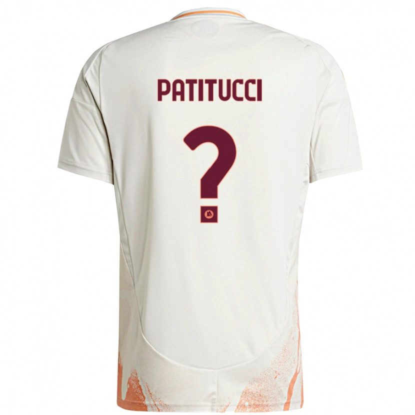 Danxen Enfant Maillot Christian Patitucci #0 Crème Blanc Orange Tenues Extérieur 2024/25 T-Shirt