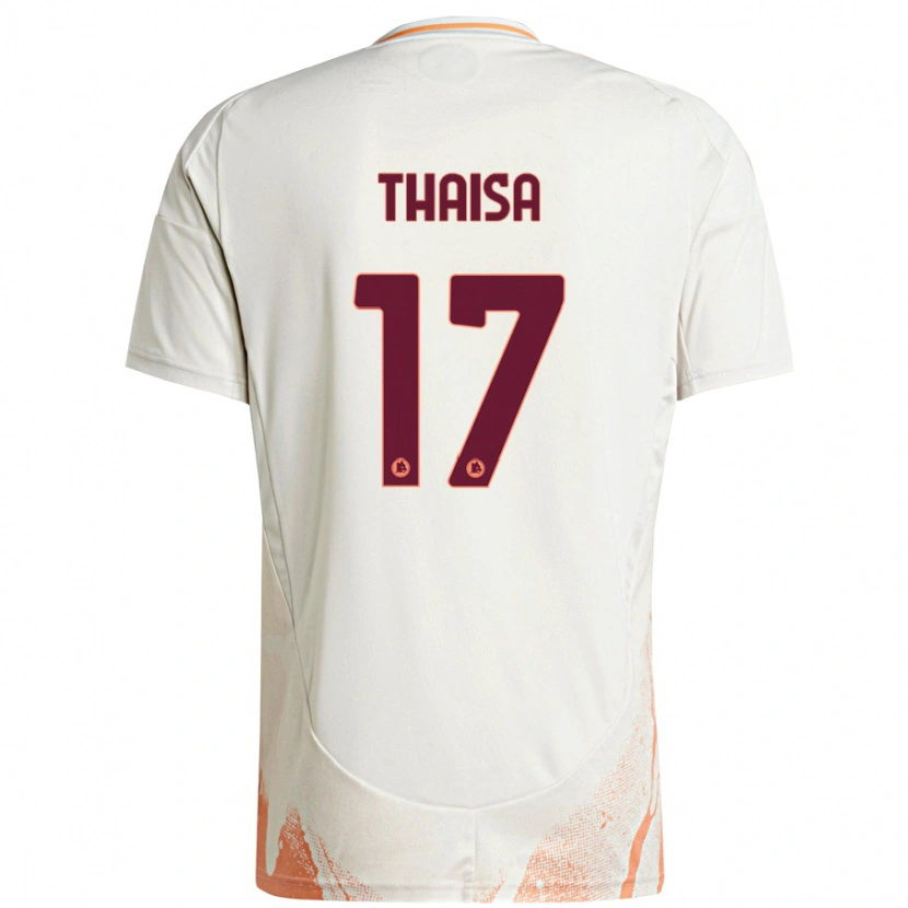 Danxen Enfant Maillot Thaisa #17 Crème Blanc Orange Tenues Extérieur 2024/25 T-Shirt