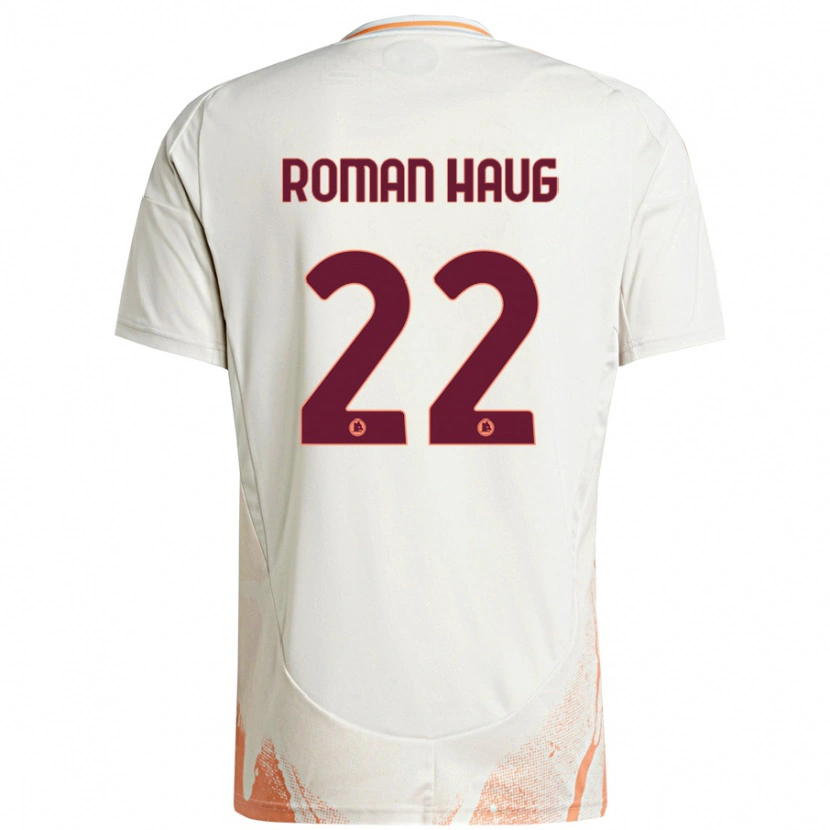 Danxen Enfant Maillot Sophie Roman Haug #22 Crème Blanc Orange Tenues Extérieur 2024/25 T-Shirt