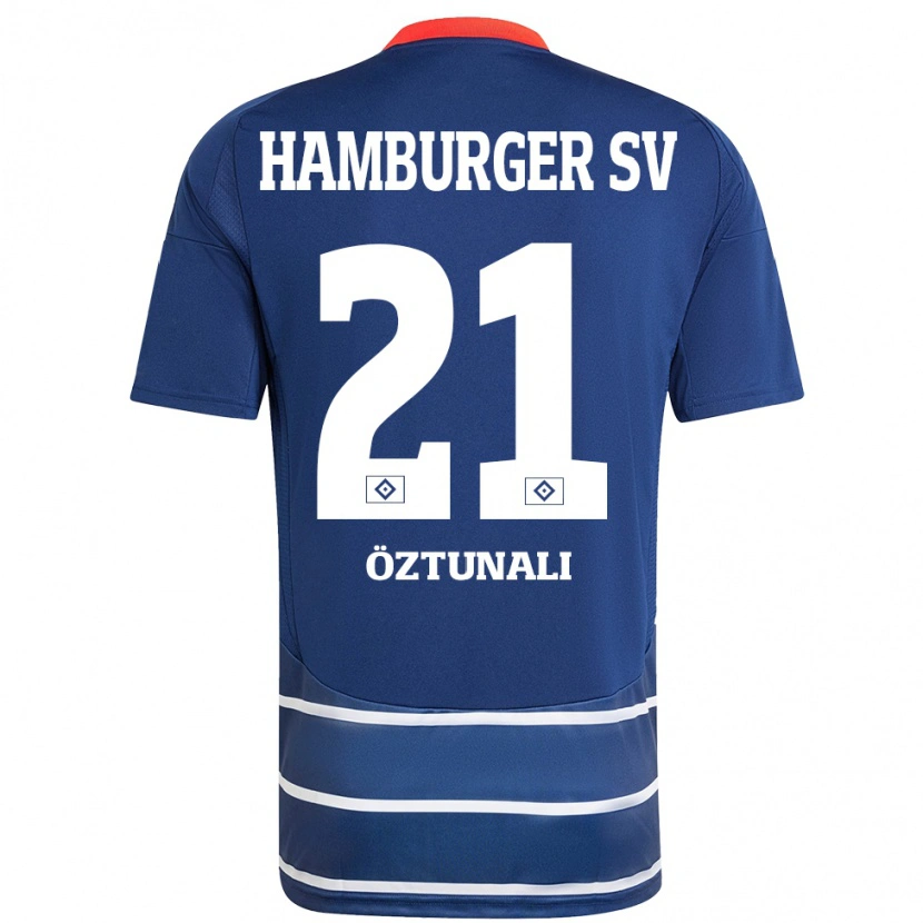 Danxen Enfant Maillot Levin Öztunali #21 Bleu Foncé Tenues Extérieur 2024/25 T-Shirt