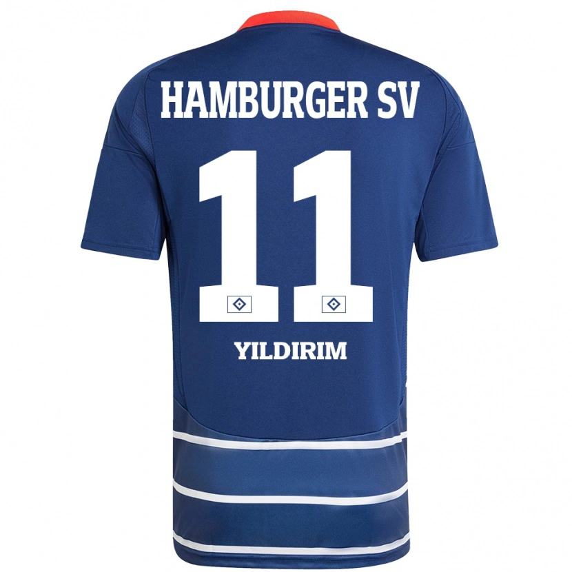 Danxen Enfant Maillot Mehmet Yildirim #11 Bleu Foncé Tenues Extérieur 2024/25 T-Shirt