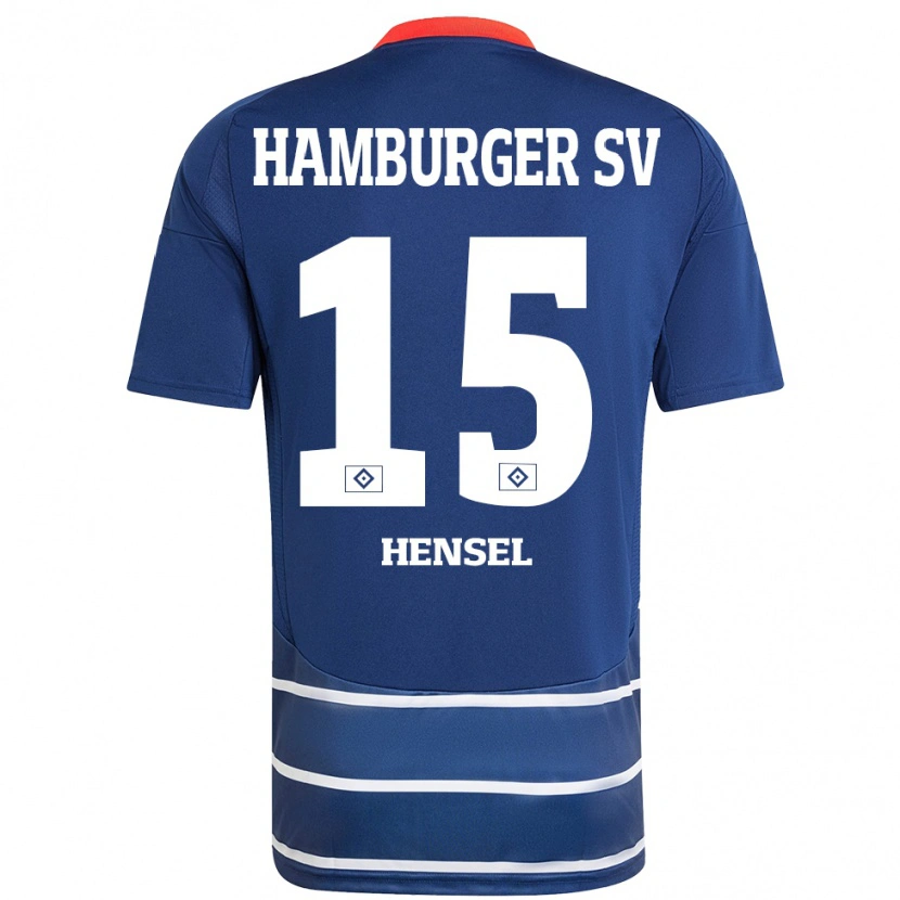 Danxen Enfant Maillot Janoah Hensel #15 Bleu Foncé Tenues Extérieur 2024/25 T-Shirt