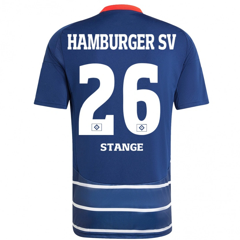 Danxen Enfant Maillot Otto Stange #26 Bleu Foncé Tenues Extérieur 2024/25 T-Shirt