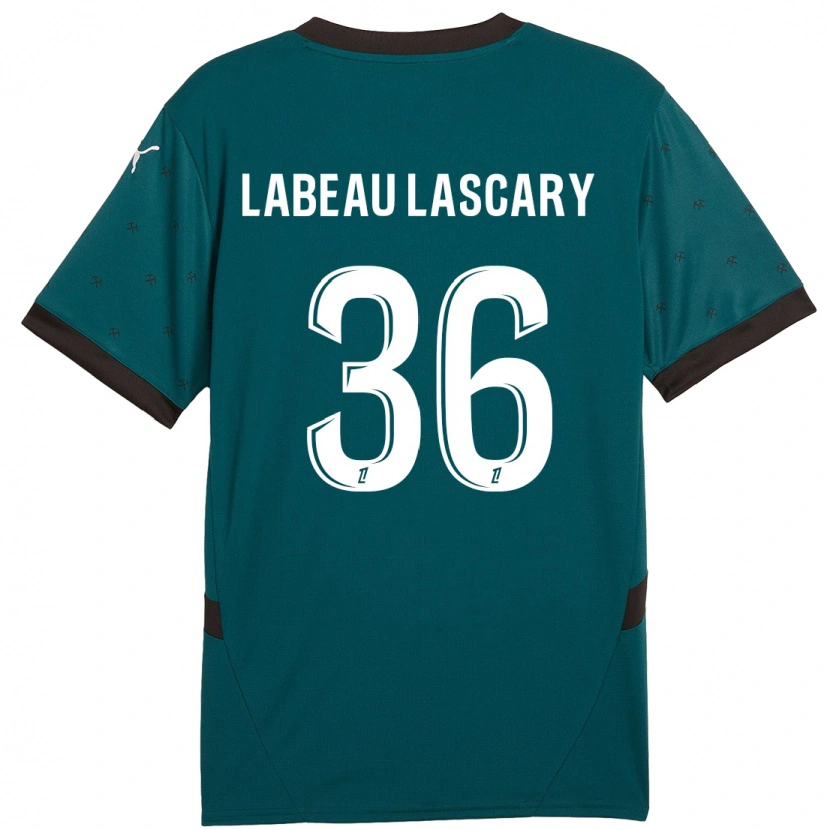 Danxen Enfant Maillot Rémy Labeau Lascary #36 Vert Foncé Tenues Extérieur 2024/25 T-Shirt