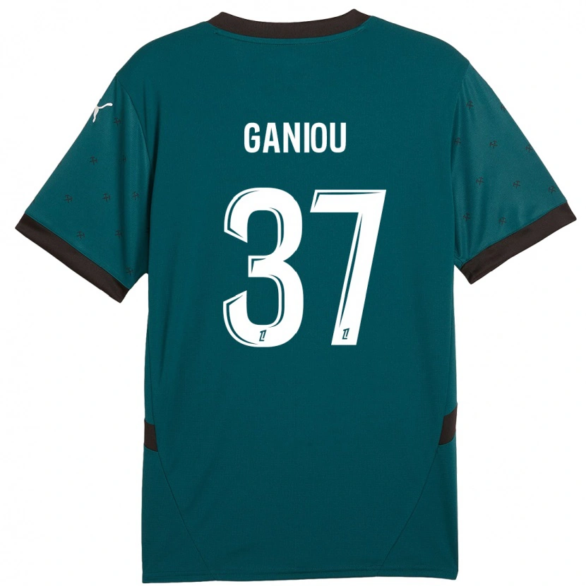 Danxen Enfant Maillot Ismaëlo Ganiou #37 Vert Foncé Tenues Extérieur 2024/25 T-Shirt