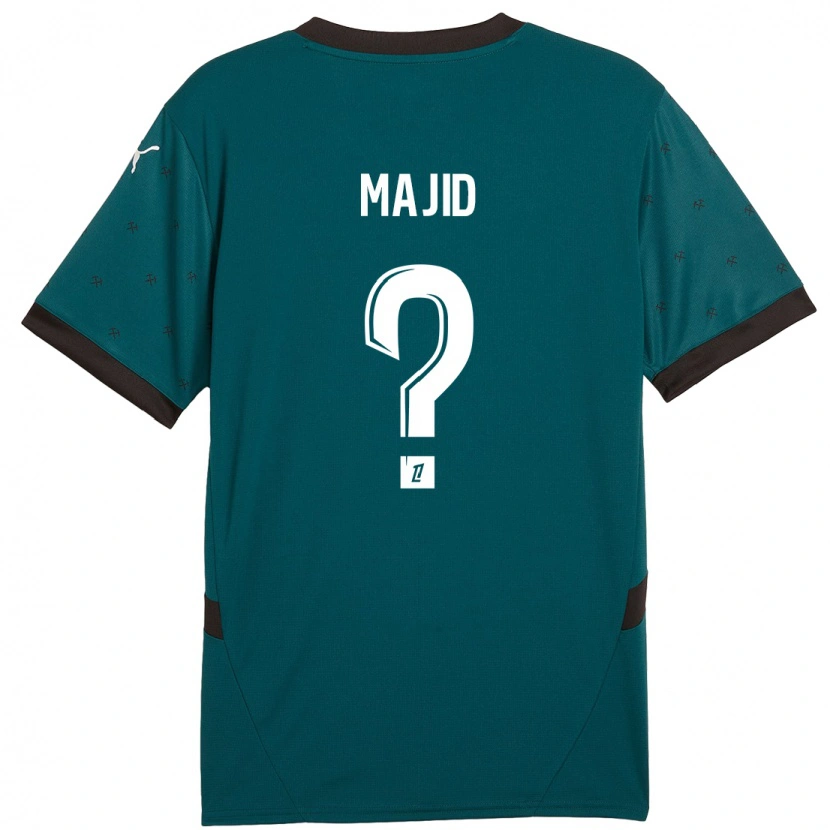 Danxen Enfant Maillot Ahmed Majid #0 Vert Foncé Tenues Extérieur 2024/25 T-Shirt