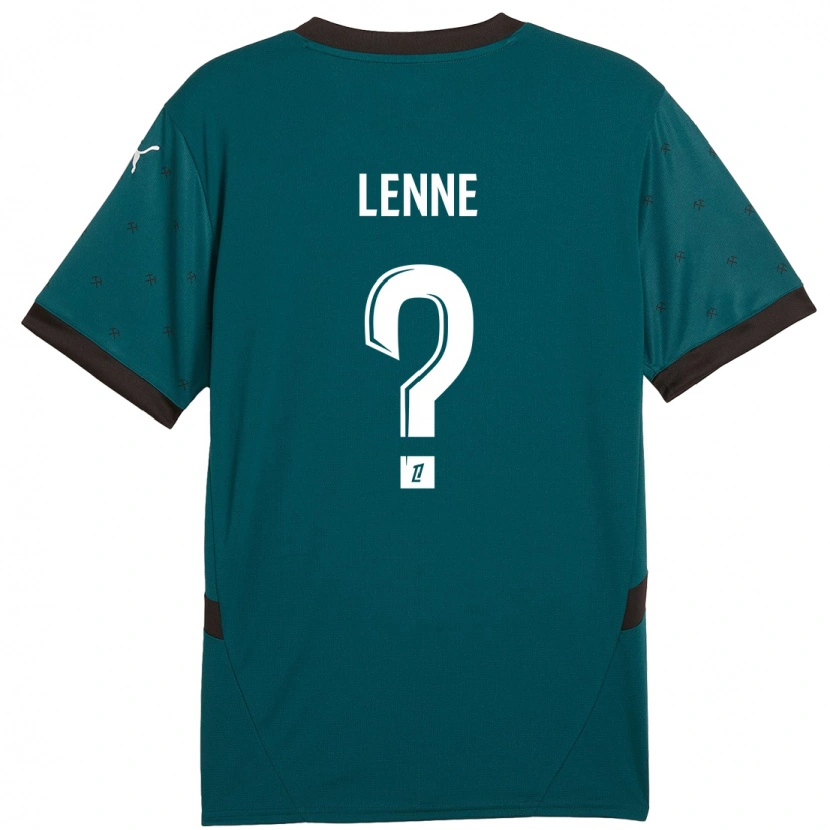 Danxen Enfant Maillot Oscar Lenne #0 Vert Foncé Tenues Extérieur 2024/25 T-Shirt