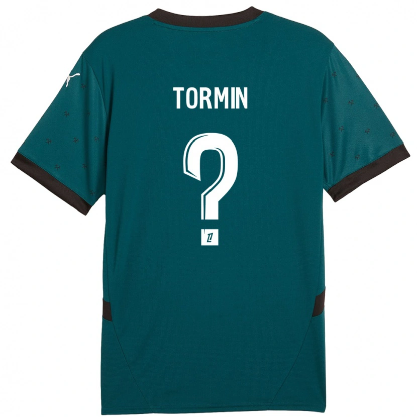 Danxen Enfant Maillot Sean Tormin #0 Vert Foncé Tenues Extérieur 2024/25 T-Shirt