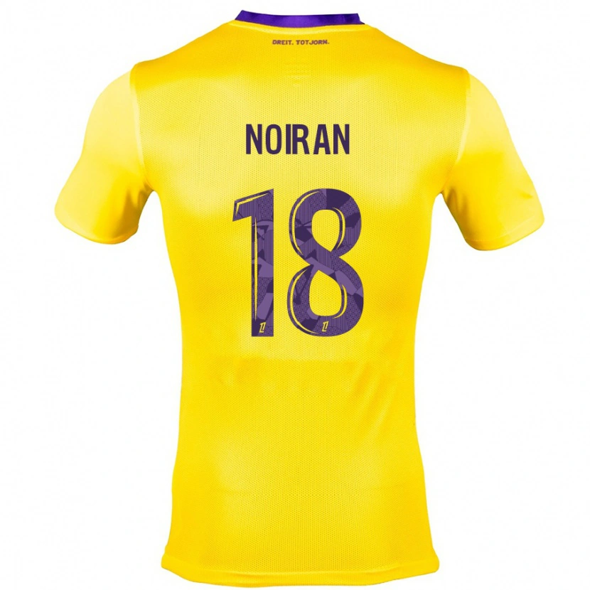 Danxen Enfant Maillot Clara Noiran #18 Jaune Violet Tenues Extérieur 2024/25 T-Shirt